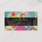 PixDezinesバブモダンル/レトロスタイル+カラー 名刺 (裏面)