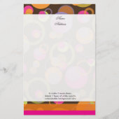 PixDezinesバブルモダン,カスタムの背景色!! 便箋 (正面)