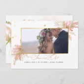 PixDezinesバラパンパフェイクス金ゴールドファンパーム セーブザデート (正面/裏面)