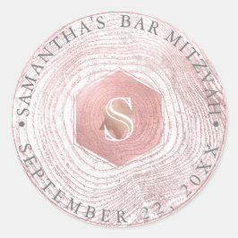 PixDezinesバラフェイク金ゴールドツリーリングや輪（ユダヤ教の）バル・ミツバー ラウンドシール