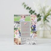 PixDezinesバラフェイク金ゴールドハートありがとう サンキューカード (スタンド正面)