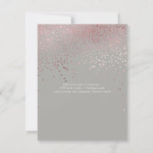 PixDezinesバラフェイク金ゴールドハートありがとう サンキューカード (裏面)