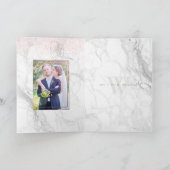 PixDezinesバラフェイク金ゴールド写真ありがとう/大理石 サンキューカード (内部)