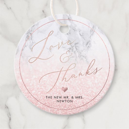 PixDezinesバラフェイク金ゴールド書道ありがとう フェイバータグ (正面)