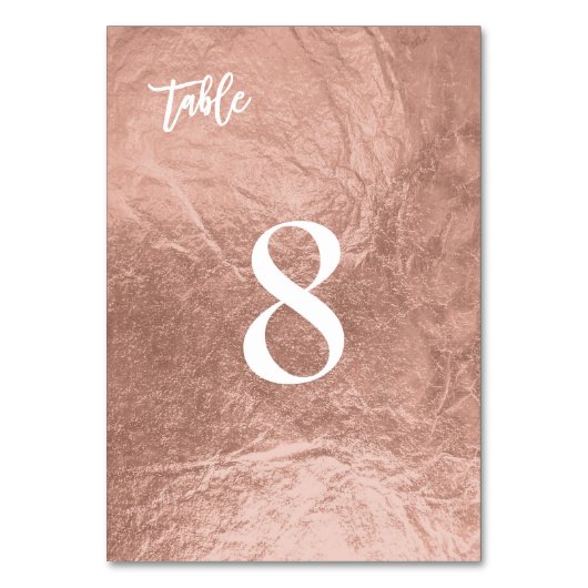 PixDezinesバラフェイク金ゴールド/テーブル番号 テーブルナンバー (裏面)