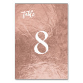 PixDezinesバラフェイク金ゴールド/テーブル番号 テーブルナンバー (正面)