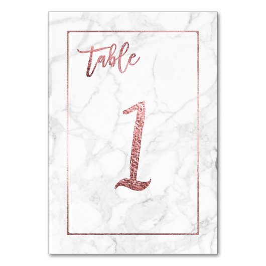 PixDezinesバラフェイク金ゴールド/テーブルNo 1+/B+W大理石 テーブルナンバー (正面)