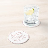 PixDezinesバラフェイク金ゴールド/食べ/Drink/およびBe結婚した ラウンドペーパーコースター (インサイチュ)