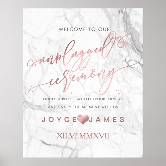 PixDezinesバラフェイク金ゴールド/DIY #UNPLUGGED式 ポスター (正面)