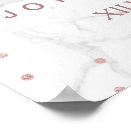 PixDezinesバラフェイク金ゴールド/DIY #UNPLUGGED式 ポスター (角)