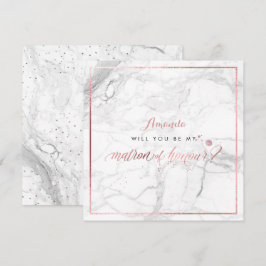 PixDezinesバラフェイク金ゴールドYou Matron of Honor 招待状