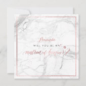 PixDezinesバラフェイク金ゴールドYou Matron of Honor 招待状 (正面)