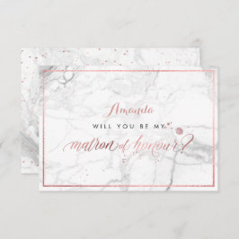 PixDezinesバラフェイク金ゴールドYou Matron of Honor 招待状