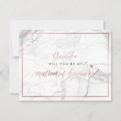 PixDezinesバラフェイク金ゴールドYou Matron of Honor 招待状 (正面)