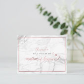 PixDezinesバラフェイク金ゴールドYou Matron of Honor 招待状 (スタンド正面)