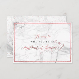 PixDezinesバラフェイク金ゴールドYou Matron of Honor 招待状