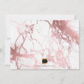 PixDezinesバラ金ゴールドが私の花嫁となる 招待状 (裏面)