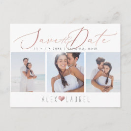 PixDezinesバラ金ゴールドエレガント書道救の日付 ポストカード