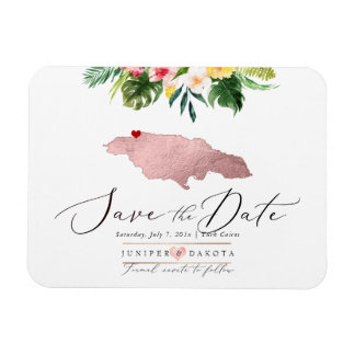 PixDezinesバラ金ゴールドジャマイカマップマグネット マグネット