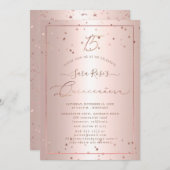 PixDezinesバラ金ゴールドスターズキンセアニェラ 招待状 (正面/裏面)