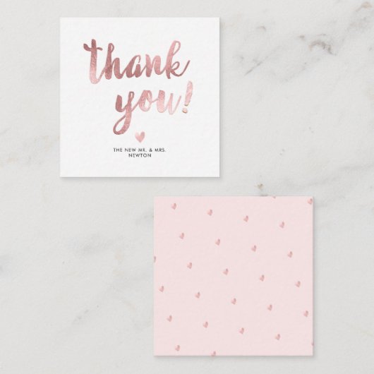 PixDezinesバラ金ゴールドブラシスクリプト ノートカード (正面/裏面)