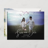 PixDezinesバラ金ゴールド救ハート当日付 ポストカード (正面/裏面)