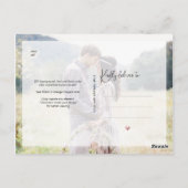 PixDezinesバラ金ゴールド救ハート当日付 ポストカード (裏面)