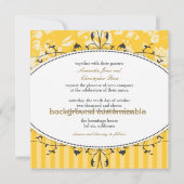 PixDezinesバラ+ストライプ/DIYカラー 招待状 (裏面)