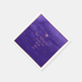 PixDezinesバルミツワーフェイクバラ金ゴールド|水彩画 スタンダードカクテルナプキン (角)