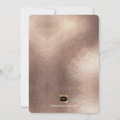 PixDezinesバルミツワー/バラ金ゴールド/紙吹雪 招待状 (裏面)