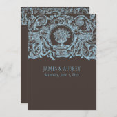 PixDezinesバロックトリム 招待状 (正面/裏面)