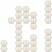 PixDezinesバンブルビーフェイク、金ゴールド シール (正面)