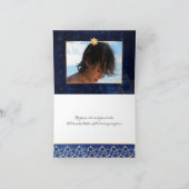 PixDezinesバー感謝してい（ユダヤ教の）バル・ミツバーユー/ウォーター色 サンキューカード (内部)