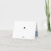 PixDezinesバー（ユダヤ教の）バル・ミツバーユーザ/水彩 サンキューカード (裏面)