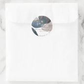 PixDezinesバー（ユダヤ教の）バル・ミツバー、水彩モダン抽象芸術 ラウンドシール (バッグ)