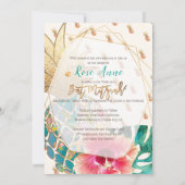 PixDezinesパイナップルバルミツワー 招待状 (裏面)