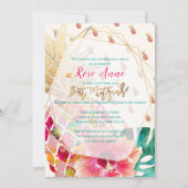 PixDezinesパイナップルバルミツワー 招待状 (裏面)