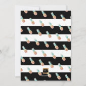 PixDezinesパイナップルブライダルシャワー+モンステラ 招待状 (裏面)