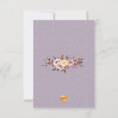 PixDezinesパステルウォーター色バラベビーシャワー 招待状 (裏面)