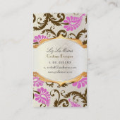 PixDezinesパボダマスク/チョコレート+ピンク 名刺 (裏面)