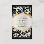 PixDezinesパボダマスク/ブラック+パール 名刺 (裏面)