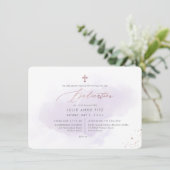 PixDezinesパープルウォーター色の献身 招待状 (スタンド正面)