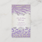 PixDezinesパープルゼブラ/leopard 名刺 (裏面)