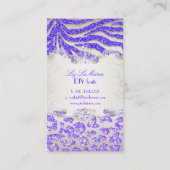 PixDezinesパープルゼブラ/leopard 名刺 (裏面)