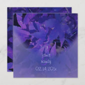 PixDezinesパープルメープル葉 招待状 (正面/裏面)