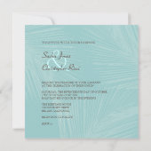 PixDezinesパーム前面のシルエット/DIYカラー 招待状 (裏面)