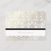 PixDezinesパールフローラダマスク/宿泊施設 エンクロージャーカード (裏面)