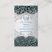 PixDezinesヒョウのスポット/名刺 名刺 (裏面)