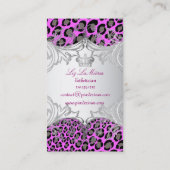 PixDezinesヒョウのスポット/名刺 名刺 (裏面)