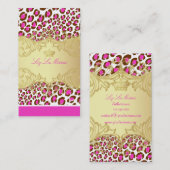 PixDezinesヒョウのスポット/名刺 名刺 (正面/裏面)